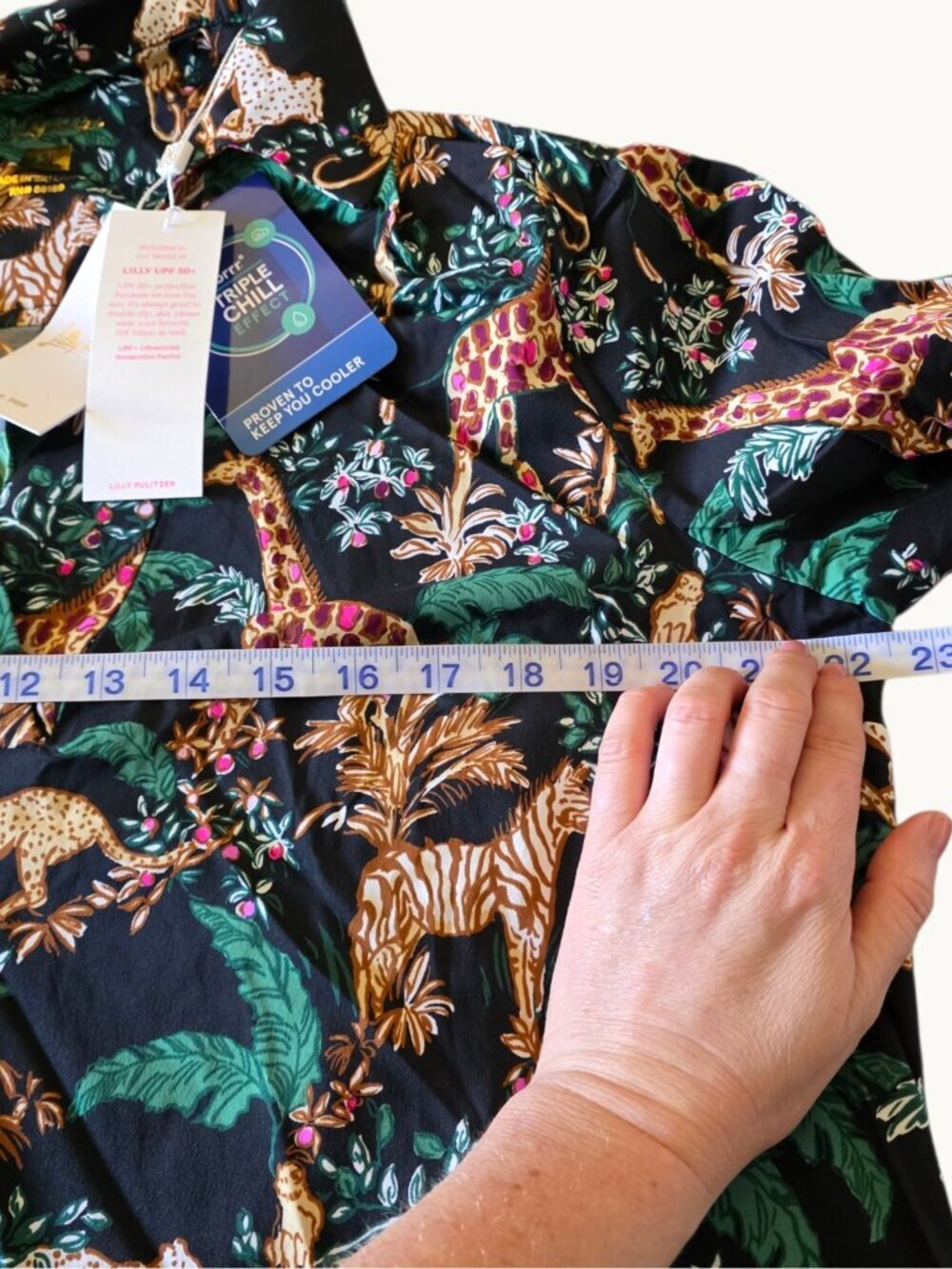 Lilly Pulitzer Chessie Dress XL UPF 50+ Luxletic Dancing in the Moonlight NWT - Picture 15 of 16